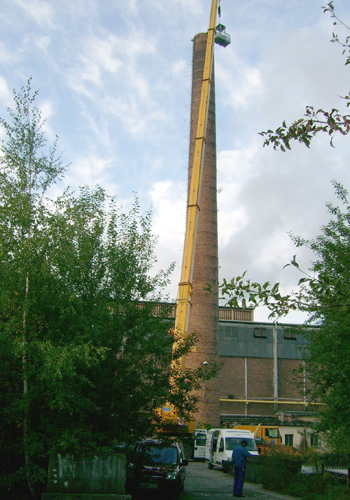 Press- und Schmiedewerk Brand Erbisdorf Schornsteinkopf erneuern