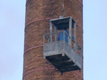 Schornsteinsanierung am Industrieschornstein